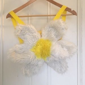 90’s Faux Fur Daisy Backpack